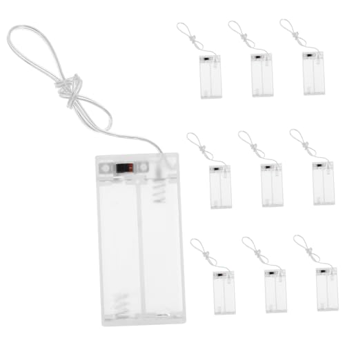 Parliky Batteriehalter für Lichterketten 10er-pack Kunststoff-aa-batteriegehäuse Ersatzgehäuse für Lichterketten Einfache Installation Universelle Passform von Parliky