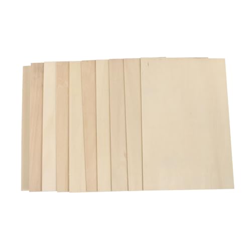Parliky 10 Stück Teiliges Basswood Sperrholzplatten Unbemalte Holzstücke zum Basteln Stabiles Holzbrettchen für DIY Malen Modellbau Dekoration Kindersicher Glatt Geschnitten Parliky 10 Stück Teiliges Basswood Sperrholzplatten Unbemalte Holzstücke zum Basteln Stabiles Holzbrettchen für DIY Malen Modellbau Dekoration Kindersicher Glatt Geschnitten von Parliky