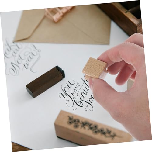 Parliky 10 Stück Teiliges Blanko Holzstempel aus Buchenholz DIY Schnitzstempel mit Glatter Oberfläche Handgefertigt für Scrapbooking Karten und Bastelprojekte von Parliky