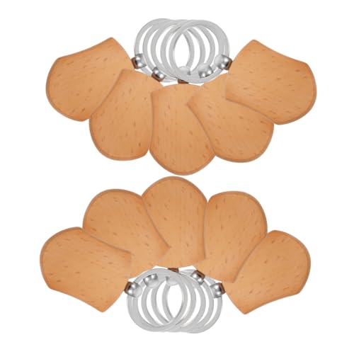 Parliky 10 Stück Teiliges Holz-schlüsselanhänger Schildform zum Selbstgestalten Langlebiges Massivholz für DIY Bastelarbeiten Personalisierte Schlüsselringe für Schlüssel Taschen und von Parliky