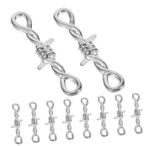 Parliky 10 Stück Teiliges Metall Schmuckverschlüsse für DIY Armband und Halskette Langlebige Metalllegierung Feine Politur Vielseitige Verbinder für Kreative Schmuckherstellung Parliky 10 Stück Teiliges Metall Schmuckverschlüsse für DIY Armband und Halskette Langlebige Metalllegierung Feine Politur Vielseitige Verbinder für Kreative Schmuckherstellung von Parliky