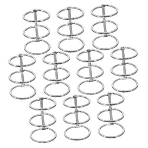 Parliky 10 Stück Teiliges Metall-buchringe aus Eisen mit Sicherem Schnappverschluss Langlebige Binderinge für Kalenderbindung DIY Fotoalben Karteikarten und Reise-tagebücher Parliky 10 Stück Teiliges Metall-buchringe aus Eisen mit Sicherem Schnappverschluss Langlebige Binderinge für Kalenderbindung DIY Fotoalben Karteikarten und Reise-tagebücher von Parliky