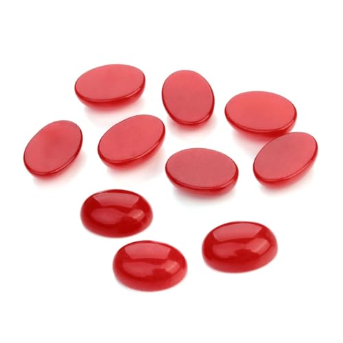 Parliky 10 Stück Teiliges Rotes Achat DIY Schmucksteine Flach für Basteln Schmuckzubehör Zeitstein Patches Kreative Schmuckgestaltung von Parliky