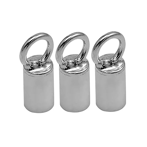 Parliky 10 Stück Teiliges Silber Endkappen Seilverschluss Schmuckverbinder für Halsketten Armbänder DIY Zubehör Langlebig Verarbeitung Parliky 10 Stück Teiliges Silber Endkappen Seilverschluss Schmuckverbinder für Halsketten Armbänder DIY Zubehör Langlebig Verarbeitung von Parliky