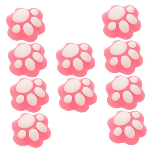 Parliky 10 Stück Teiliges Silikon Stiftkappen in Katzenpfoten Design Weiche Bleistiftspitzen Schützer Leicht Dekorativ und Installieren Vielseitig Einsetzbar für Verschiedene Stifte von Parliky