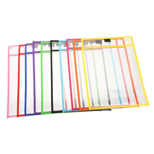 Parliky 10 Stück Teiliges Transparente Dry Erase Taschen Wiederverwendbare Abwischbare Dokumentenhüllen aus Robustem PVC Vielseitig Nutzbar für Schule Büro und Zuhause Klare Schreibfläche Parliky 10 Stück Teiliges Transparente Dry Erase Taschen Wiederverwendbare Abwischbare Dokumentenhüllen aus Robustem PVC Vielseitig Nutzbar für Schule Büro und Zuhause Klare Schreibfläche von Parliky