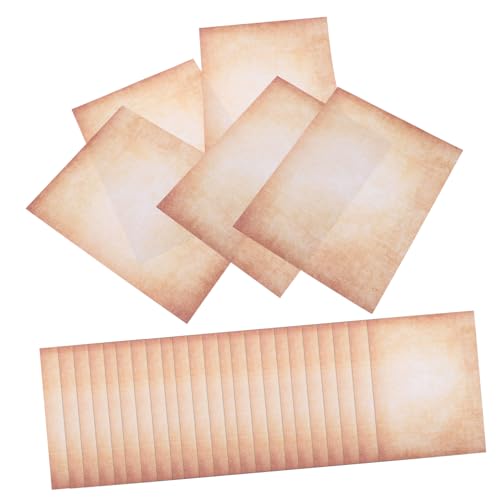 Parliky 100 Stück Retro -handbuch -materialpapier Altes Modepapier Dekoratives Druckerpapier Zum Basteln Zertifikatspapierdruck Vintage-papier Für Scrapbooking Alt Aussehendes Papier Khaki Parliky 100 Stück Retro -handbuch -materialpapier Altes Modepapier Dekoratives Druckerpapier Zum Basteln Zertifikatspapierdruck Vintage-papier Für Scrapbooking Alt Aussehendes Papier Khaki von Parliky