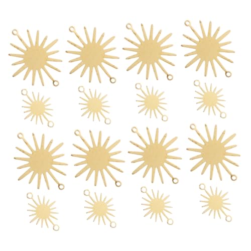 Parliky 100 Stück Teiliges Kupfer Anhänger Sonnenblume Design Schmuckverbinder für DIY Ohrringe Armbänder Halsketten Langlebig Glänzend Kreative Dekorative Schmuckteile Parliky 100 Stück Teiliges Kupfer Anhänger Sonnenblume Design Schmuckverbinder für DIY Ohrringe Armbänder Halsketten Langlebig Glänzend Kreative Dekorative Schmuckteile von Parliky