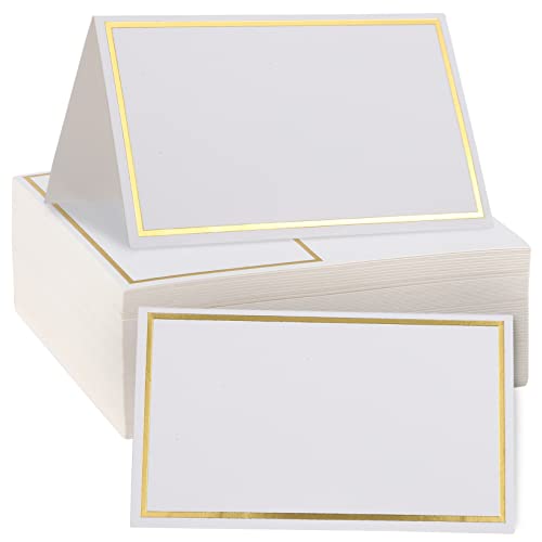 Parliky 100 Stück Tischkarten mit Goldfolie Gefaltete Dekorative Platzkarten für Hochzeit Namenskarten für Bankett Kompakte Tischdekoration für Geburtstage und Partys Parliky 100 Stück Tischkarten mit Goldfolie Gefaltete Dekorative Platzkarten für Hochzeit Namenskarten für Bankett Kompakte Tischdekoration für Geburtstage und Partys von Parliky