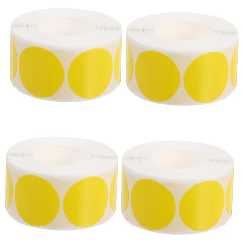 Parliky 1000 Stück Farbkodierte Runde Aufkleber Selbstklebende Punktetiketten Gelb Stark Haftend Vielseitig Für Büro Garage Versandetiketten Parliky 1000 Stück Farbkodierte Runde Aufkleber Selbstklebende Punktetiketten Gelb Stark Haftend Vielseitig Für Büro Garage Versandetiketten von Parliky