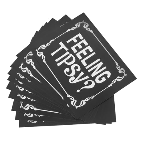 Parliky 10Stücke Wasserfeste Aufkleber Für Restaurants Selbstklebende Für Beschwipste Gefühle Dekorative Sticker Für Bars Und Küchen Für Einsatz Feuchten von Parliky