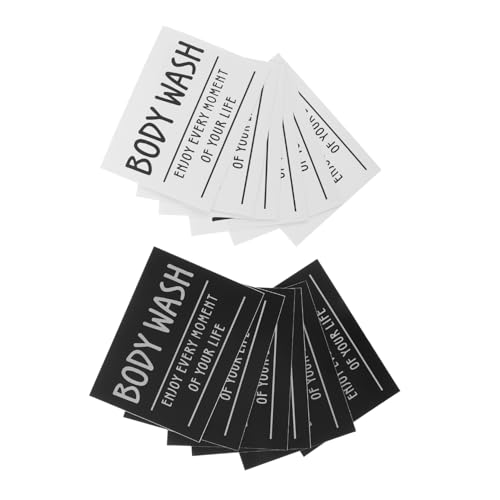 Parliky 12 Badezimmer Etikettenaufkleber Handseifenetiketten Seifen Und Lotionetiketten Wasserdichte Toilettenartikeletiketten Conditioner Etiketten Zum Organisieren Von von Parliky