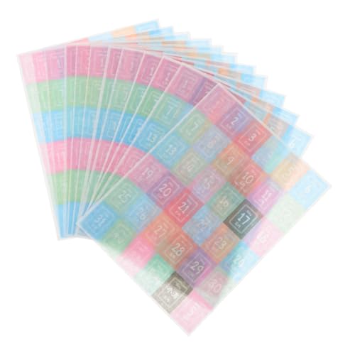 Parliky 12 Blatt Bunte Zeitstempel Sticker Monatsplaner Aufkleber Selbstklebend für Kalender Notizbücher Organizer Dekoration Vielseitig Verwendbar für Erwachsene und Planer Parliky 12 Blatt Bunte Zeitstempel Sticker Monatsplaner Aufkleber Selbstklebend für Kalender Notizbücher Organizer Dekoration Vielseitig Verwendbar für Erwachsene und Planer von Parliky