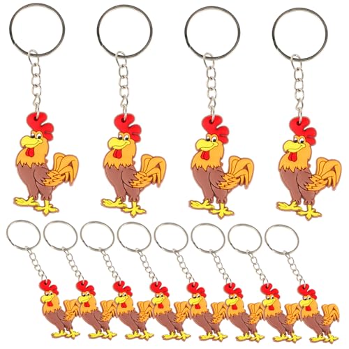 Parliky 12 Stück Teiliges Cartoon Hahn Schlüsselanhänger aus Robustem Material Niedliche Tieranhänger als Taschen Glücksbringer deko Praktische und Modische Anhänger für Partys Parliky 12 Stück Teiliges Cartoon Hahn Schlüsselanhänger aus Robustem Material Niedliche Tieranhänger als Taschen Glücksbringer deko Praktische und Modische Anhänger für Partys von Parliky
