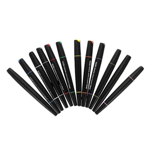Parliky 12 Stück Teiliges Doppelseitige Acryl marker Pens Wasserfest Vielseitig für DIY Kunst Keramik als Portable Haushalts farbmarker von Parliky