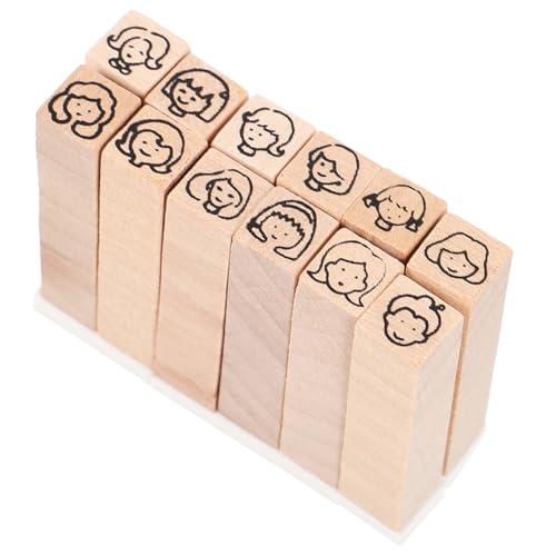Parliky 12 Stück Teiliges Holzstempel Niedlichen Cartoon motiven Vielseitig für Scrapbooking DIY karten Geschenkverpackungen und Kreative Bastelprojekte Klare Abdrucke Langlebige von Parliky