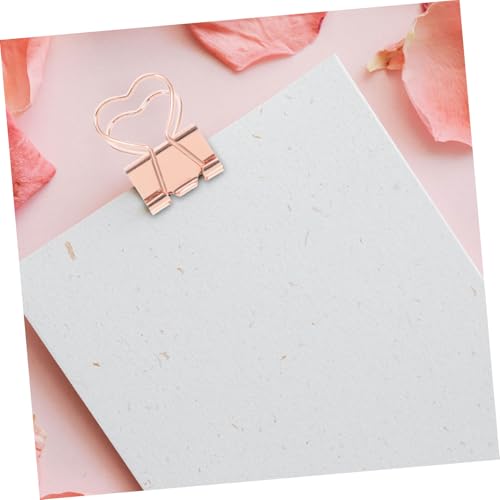 Parliky 12 Stück Teiliges Metall Dokumentenclips Rosegold Starke Kleine Büroklammern für Belege Notizen Kalender und Akten Rutschfeste Papierklemmen für Büro und Zuhause Parliky 12 Stück Teiliges Metall Dokumentenclips Rosegold Starke Kleine Büroklammern für Belege Notizen Kalender und Akten Rutschfeste Papierklemmen für Büro und Zuhause von Parliky