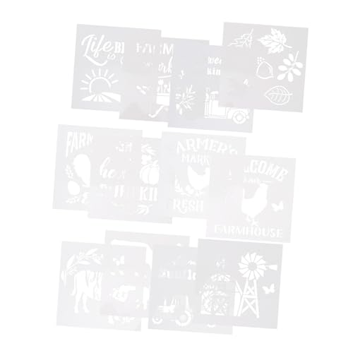 Parliky 12 Stück Teiliges Premium Bauernhof motive Wiederverwendbar Langlebig DIY Malvorlagen für Wand Boden Kreative Kinderprojekte Parliky 12 Stück Teiliges Premium Bauernhof motive Wiederverwendbar Langlebig DIY Malvorlagen für Wand Boden Kreative Kinderprojekte von Parliky