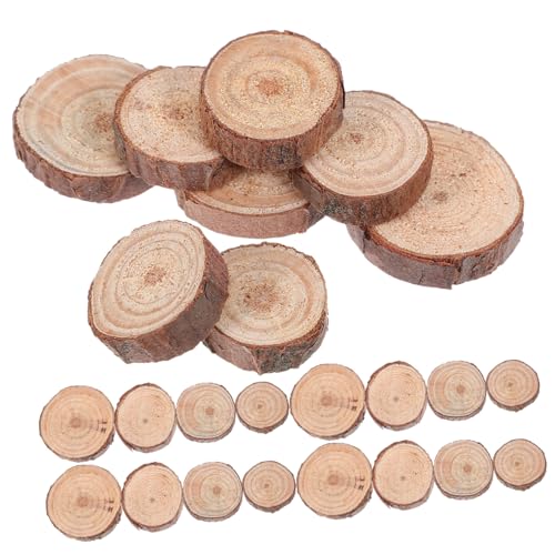 Parliky 120 Stück Teiliges Runde Holzscheiben aus Naturbelassenem Holz DIY Bastelmaterial für Malerei Hochzeit Dekoration Glatte Oberfläche Vielseitig Verwendbar Parliky 120 Stück Teiliges Runde Holzscheiben aus Naturbelassenem Holz DIY Bastelmaterial für Malerei Hochzeit Dekoration Glatte Oberfläche Vielseitig Verwendbar von Parliky