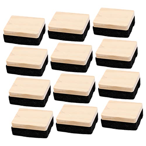 Parliky 12 Stück Whiteboard-Radiergummis in Großpackung Mini-Radiergummis für Tafel Trockenradierer für Whiteboard Radiergummi für Tafel wiederverwendbar von Parliky