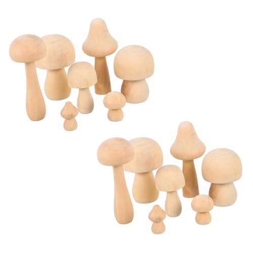 Parliky 14 Stück Teiliges Naturholz Pilz Unlackierte DIY Holzfiguren für Glatte Oberfläche Vielseitig Bemalbar Kreative Bastel dekoration für Zuhause und Garten Parliky 14 Stück Teiliges Naturholz Pilz Unlackierte DIY Holzfiguren für Glatte Oberfläche Vielseitig Bemalbar Kreative Bastel dekoration für Zuhause und Garten von Parliky