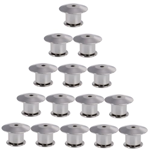 Parliky 15 Stück Teiliges Metall Pin Verschluss Weißnickel Professioneller DIY Schmuck Verschluss mit Langlebigem Legierungsmaterial Multifunktionale Stecknadel klammern für Anstecker Parliky 15 Stück Teiliges Metall Pin Verschluss Weißnickel Professioneller DIY Schmuck Verschluss mit Langlebigem Legierungsmaterial Multifunktionale Stecknadel klammern für Anstecker von Parliky
