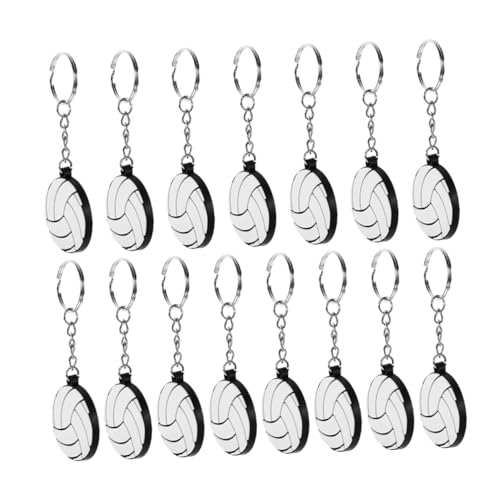 Parliky 15 Stück Teiliges Volleyball Schlüsselanhänger PVC Sports Theme Keyring Robust Leicht als Party Geschenkdekoration für Rucksack und Schlüsselbund Parliky 15 Stück Teiliges Volleyball Schlüsselanhänger PVC Sports Theme Keyring Robust Leicht als Party Geschenkdekoration für Rucksack und Schlüsselbund von Parliky