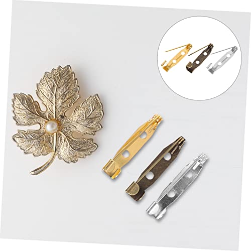 Parliky 150 Stück Teiliges Brooch Pin Back Metall DIY Broschennadeln in Gold Bronze Silber für Schmuckherstellung Anstecknadeln Namensschilder Basteln und Bekleidungsdekoration Parliky 150 Stück Teiliges Brooch Pin Back Metall DIY Broschennadeln in Gold Bronze Silber für Schmuckherstellung Anstecknadeln Namensschilder Basteln und Bekleidungsdekoration von Parliky