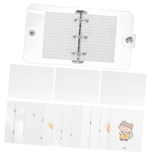 Parliky 1Satz Mini Scrapbook Notizbuch Tragbarer Ring Binder Trennblättern für Schule Studium und Kreative Notizen Ästhetisches Design von Parliky