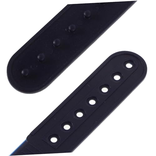 Parliky 2 Paare Nylon Snapback Hutband mit Löchern Verstellbare Schnalle Strapazierfähiges Reparaturband Flexibler Einreihiger Stretchverschluss Weiß und Ersatz für Baseballkappen von Parliky