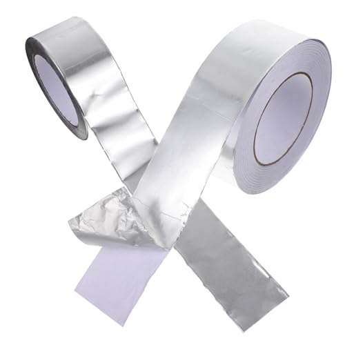 Parliky 2 Rollen Aluminiumfolie Klebeband Hitzebeständig Wasserfest Aluminium Klebeband Breit für Küche Elektronik Isolierung Dichtungsband Parliky 2 Rollen Aluminiumfolie Klebeband Hitzebeständig Wasserfest Aluminium Klebeband Breit für Küche Elektronik Isolierung Dichtungsband von Parliky