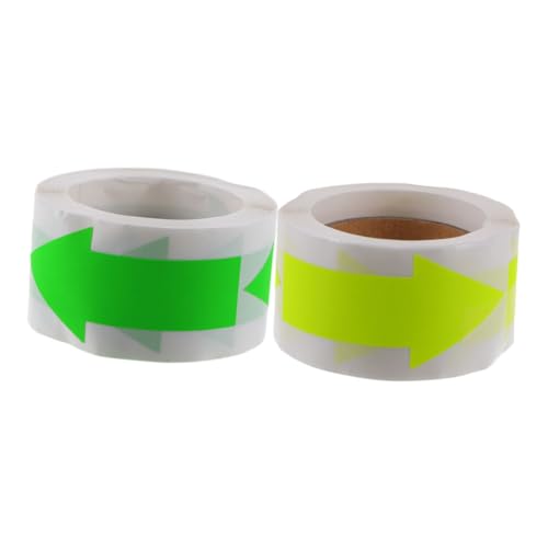 Parliky 2 Rollen Fluoreszierende Richtungs aufkleber Selbstklebende Geschenk siegelsticker für Geschenkverpackungen Vielseitige Ablösbare Richtungs etiketten für Party Bäckerei Handwerk Parliky 2 Rollen Fluoreszierende Richtungs aufkleber Selbstklebende Geschenk siegelsticker für Geschenkverpackungen Vielseitige Ablösbare Richtungs etiketten für Party Bäckerei Handwerk von Parliky