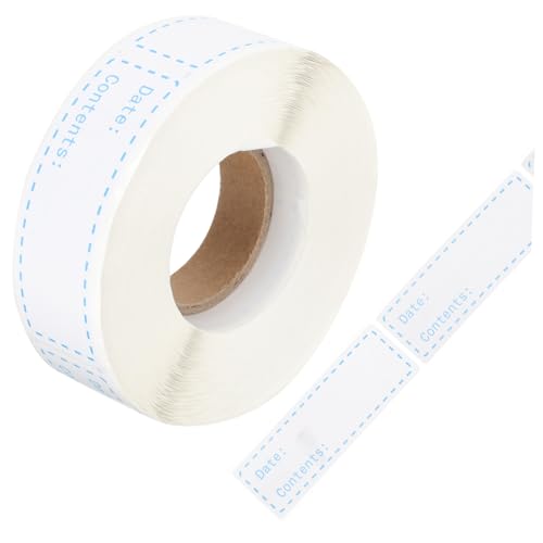 Parliky 2 Rollen Lebensmittelechte Ablösbare Küchenetiketten Beschreibbare Aufkleber für Lebensmittelbehälter Gefrierfach und Vorratsdosen zur Einfachen Frischekontrolle Parliky 2 Rollen Lebensmittelechte Ablösbare Küchenetiketten Beschreibbare Aufkleber für Lebensmittelbehälter Gefrierfach und Vorratsdosen zur Einfachen Frischekontrolle von Parliky