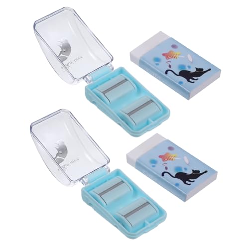 Parliky Mini-radiergummi-sammler 2 Sets Von Desktop-radiergummi-reinigern Tragbares Rollendesign Zur Schmutzentfernung von Parliky