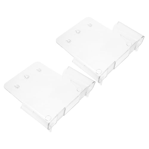 Parliky 2 Stück Acryl Dokumentenhalter Transparent Wand Tisch organizer für Broschüren Prospekte und Akten Vielseitiger Kartenständer für Büro und Zuhause von Parliky