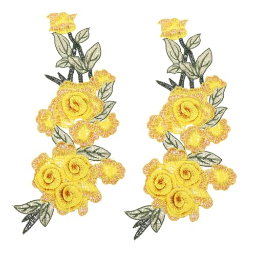 Parliky 2 Stück Bestickte Blumen applikationen Gelb DIY Stickerei Patches zum Aufnähen Modische Verzierungen für Kleidung Taschen Hüte Rucksäcke Vielseitig Einsetzbar Parliky 2 Stück Bestickte Blumen applikationen Gelb DIY Stickerei Patches zum Aufnähen Modische Verzierungen für Kleidung Taschen Hüte Rucksäcke Vielseitig Einsetzbar von Parliky
