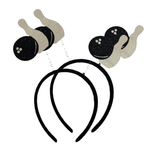 Parliky 2 Stück Bowling Sportstirnband Damen Haarreifen mit Niedlicher Bowlingkugel Deko Elastisch Bequem für Sportpartys Freizeitoutfits und Geschenkideen Geeignet Parliky 2 Stück Bowling Sportstirnband Damen Haarreifen mit Niedlicher Bowlingkugel Deko Elastisch Bequem für Sportpartys Freizeitoutfits und Geschenkideen Geeignet von Parliky