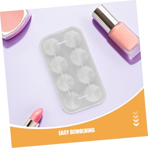 Parliky 2 Stück Facettierte Silikonformen für Epoxidharz Gießen Kristallklare Langlebige Resin Moulds für DIY Schmuck und Dekoration Transparent Einfach Entformbar von Parliky