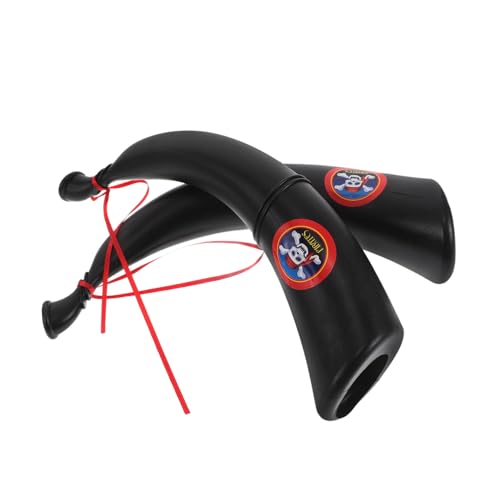 Parliky 2 Stück Piratenhorn Leichte Cosplay Requisite für Piratenkostüme Karneval Halloween Party Zubehör für Lustige Auftritte und Maskenball von Parliky