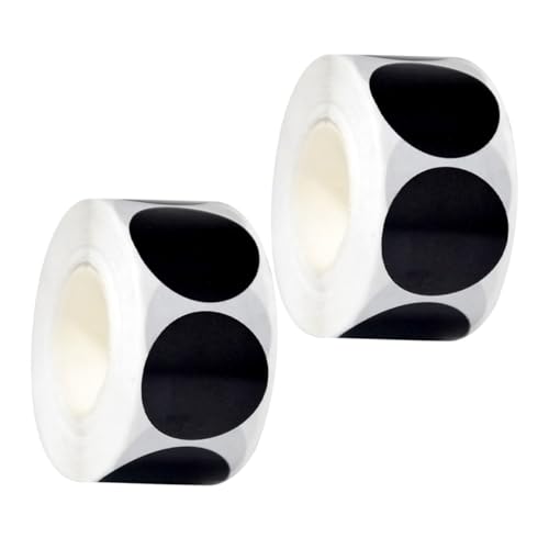 Parliky 2 Stück Schwarze Runde Klebeetiketten Selbstklebend Minimalistisches Design Vielseitig für Büro Klassenzimmer Küche Einfach zu Beschriften und Anzubringen Á Parliky 2 Stück Schwarze Runde Klebeetiketten Selbstklebend Minimalistisches Design Vielseitig für Büro Klassenzimmer Küche Einfach zu Beschriften und Anzubringen Á von Parliky