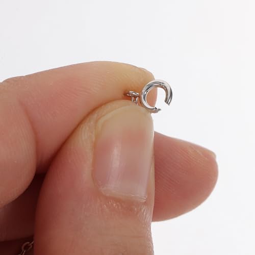 Parliky 2 Stück Sterling Silber Kettenverlängerung Langlebige Schmuck extender für Halsketten Armbänder Polierte Oberfläche DIY Schmuckzubehör für Damen und Herren von Parliky