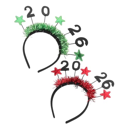 Parliky 2stücke Haarband Mit Sternen Für Damen Glitzerndes Stirnband Für Partys Silvesterparty-haarreifen Festlicher Kopfschmuck Für Erwachsene von Parliky