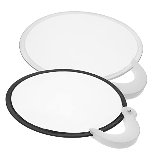 Parliky 2 Stück Teiliges Faltbarer Handfächer für Runder Handventilator mit Griff DIY Blanko Design für Sommer Hochzeitsdekoration Tanz und Outdoor Events Parliky 2 Stück Teiliges Faltbarer Handfächer für Runder Handventilator mit Griff DIY Blanko Design für Sommer Hochzeitsdekoration Tanz und Outdoor Events von Parliky