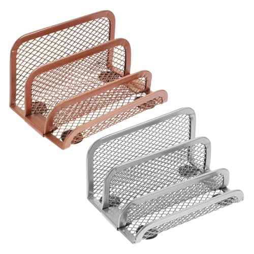 Parliky 2 Stück Teiliges Metall Desktop Organizer Multifunktionaler Brief Buchhalter Stabiler Schreibtisch Organizer für Zuhause Modernes Aufbewahrungsregal in Silber und Roségold Parliky 2 Stück Teiliges Metall Desktop Organizer Multifunktionaler Brief Buchhalter Stabiler Schreibtisch Organizer für Zuhause Modernes Aufbewahrungsregal in Silber und Roségold von Parliky