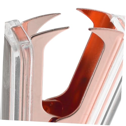 Parliky 2 Stück Transparenter Acryl Heftklammerentferner Metallzinken Leichtes Design Praktisch Tragbar für Büro und Zuhause Hochwertiges Robustes Werkzeug zum Entfernen Schwerer Klammern von Parliky