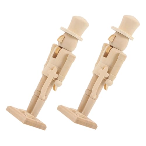 Parliky 2 Stück Unbemalter Holz-Soldat DIY Bastelset Weihnachtsfigur Holzpuppe Stabile Standbasis Weihnachtsdekoration für Wohnzimmer Schlafzimmer Parliky 2 Stück Unbemalter Holz-Soldat DIY Bastelset Weihnachtsfigur Holzpuppe Stabile Standbasis Weihnachtsdekoration für Wohnzimmer Schlafzimmer von Parliky