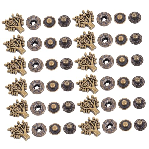 Parliky 20 Sätze Teiliges Cartoon Geldbörsen verschlüsse aus Langlebiger Zinklegierung in Antiker Bronze DIY Snap Buttons für Handwerk und Bastelprojekte mit Stabilem Retro design von Parliky