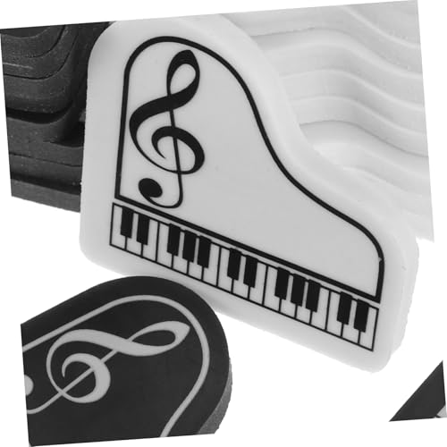 Parliky 20 Stck Teiliges Niedlicher Klavier radiergummis aus Sicherem Tpr material für Schüler als Schulbelohnung Party mitgebsel und Musikgeschenk Klein und Einfach zu Zufällige Farbe von Parliky