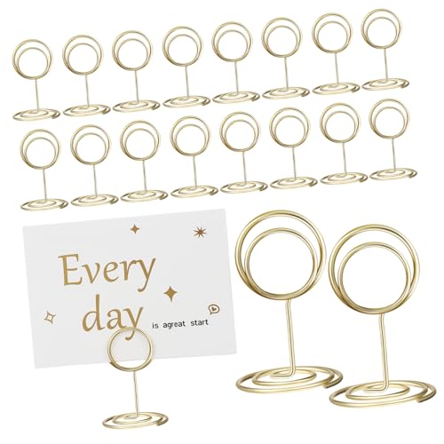 Parliky 20 Stück Foto und Tischkartenhalter Gold mit Spiralfuß Stabile Metallclips für Hochzeiten Partys Tischdekoration Namenskarten Menükarten und Sitzplatzkarten Parliky 20 Stück Foto und Tischkartenhalter Gold mit Spiralfuß Stabile Metallclips für Hochzeiten Partys Tischdekoration Namenskarten Menükarten und Sitzplatzkarten von Parliky