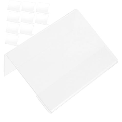 Parliky 20 Stück Teiliges Acryl Förmiger Preisschildhalter Stabile Wiederverwendbare Transparente Preisschilder für Supermärkte Einkaufszentren und Ladenauslagen Parliky 20 Stück Teiliges Acryl Förmiger Preisschildhalter Stabile Wiederverwendbare Transparente Preisschilder für Supermärkte Einkaufszentren und Ladenauslagen von Parliky